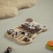 Shpilmaster Wooden Sensory Bear Shaped Learning Wall Mounted Toddler Board For Playroom, and Doctors' Office QI004594 - alternate 2